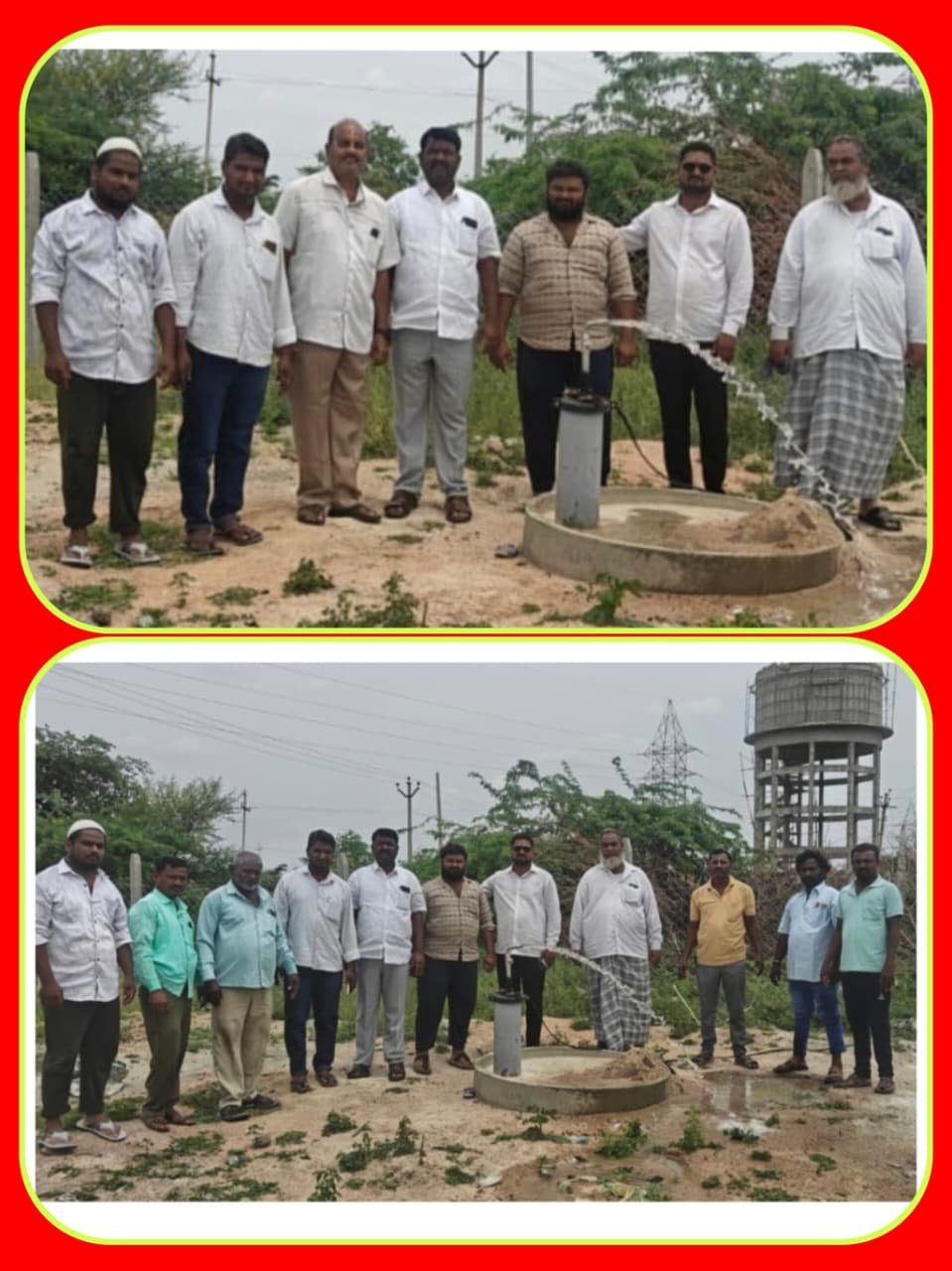 వదశాల ప్రాంతంలో బోరు వేయించిన మున్సిపల్ చైర్పర్సన్, వార్డు కౌన్సిలర్ 