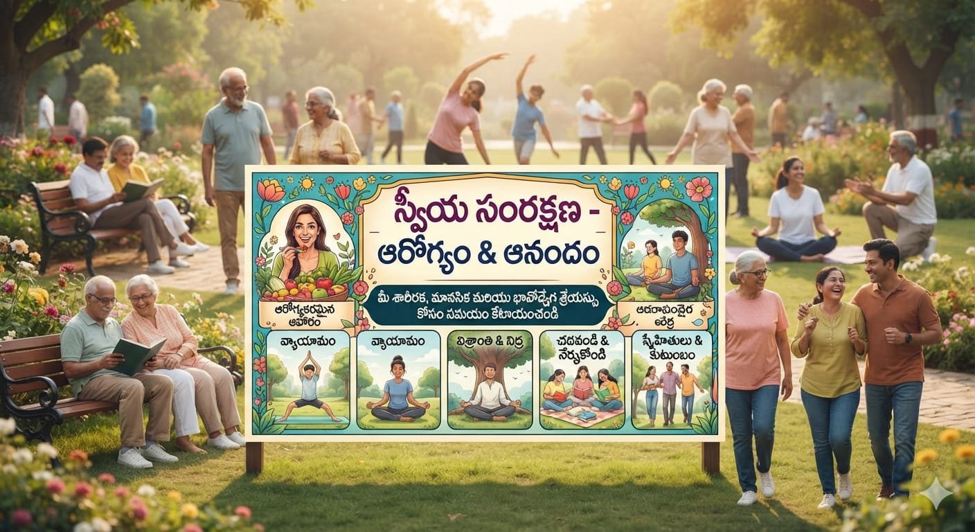 ఓ మనిషిఆరోగ్యమే ఆనందంనా చేతిలో జీవితం